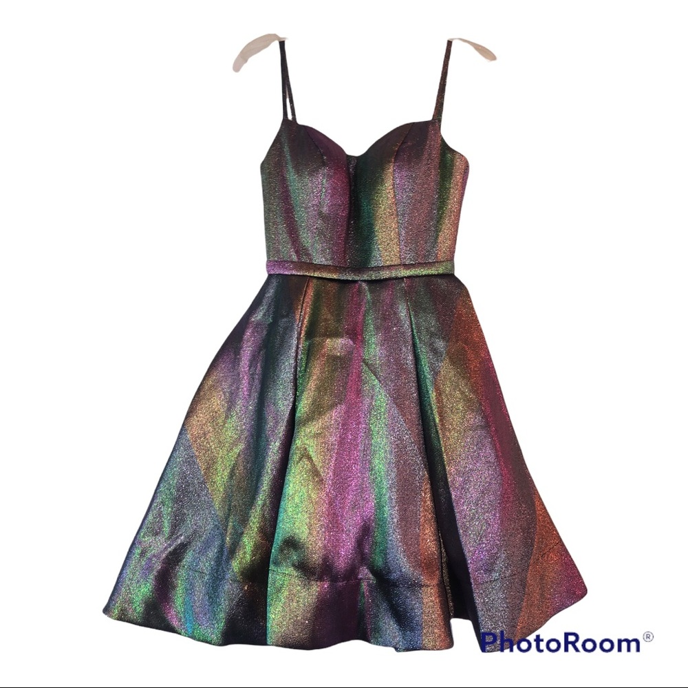 Multicolor Mini Homecoming Dress | Nordstrom
